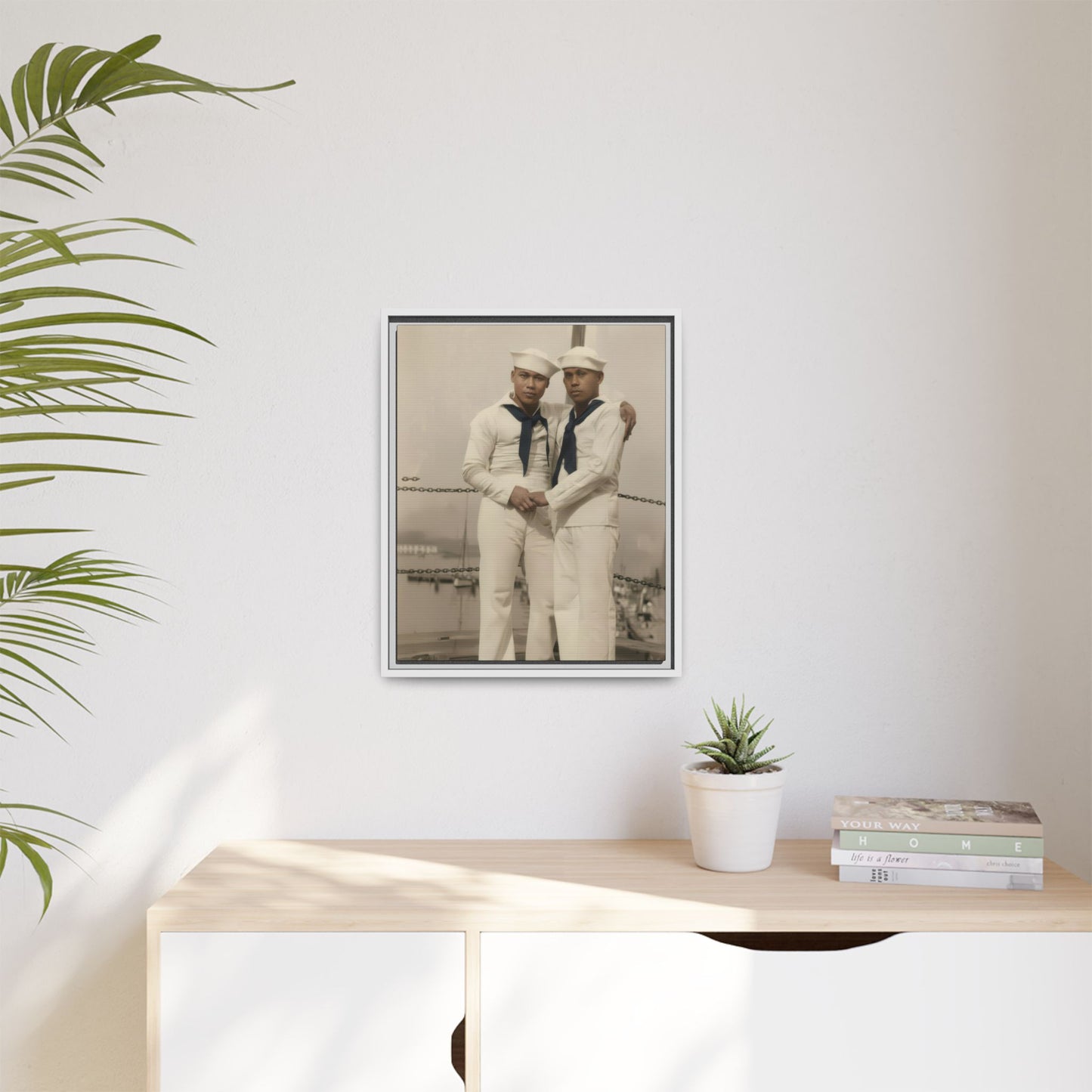 paire 089 | Framed Vintage Photo - Matte Canvas