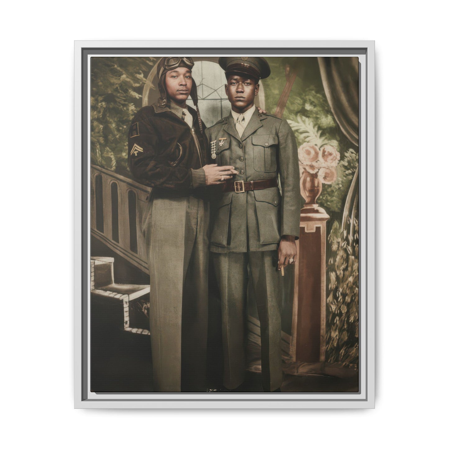 paire 120 | Framed Vintage Photo - Matte Canvas