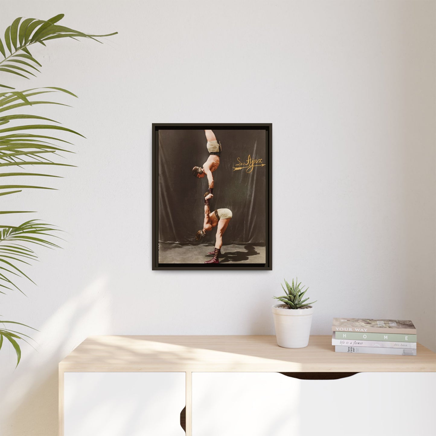 athlétisme 014 | Framed Vintage Photo - Matte Canvas