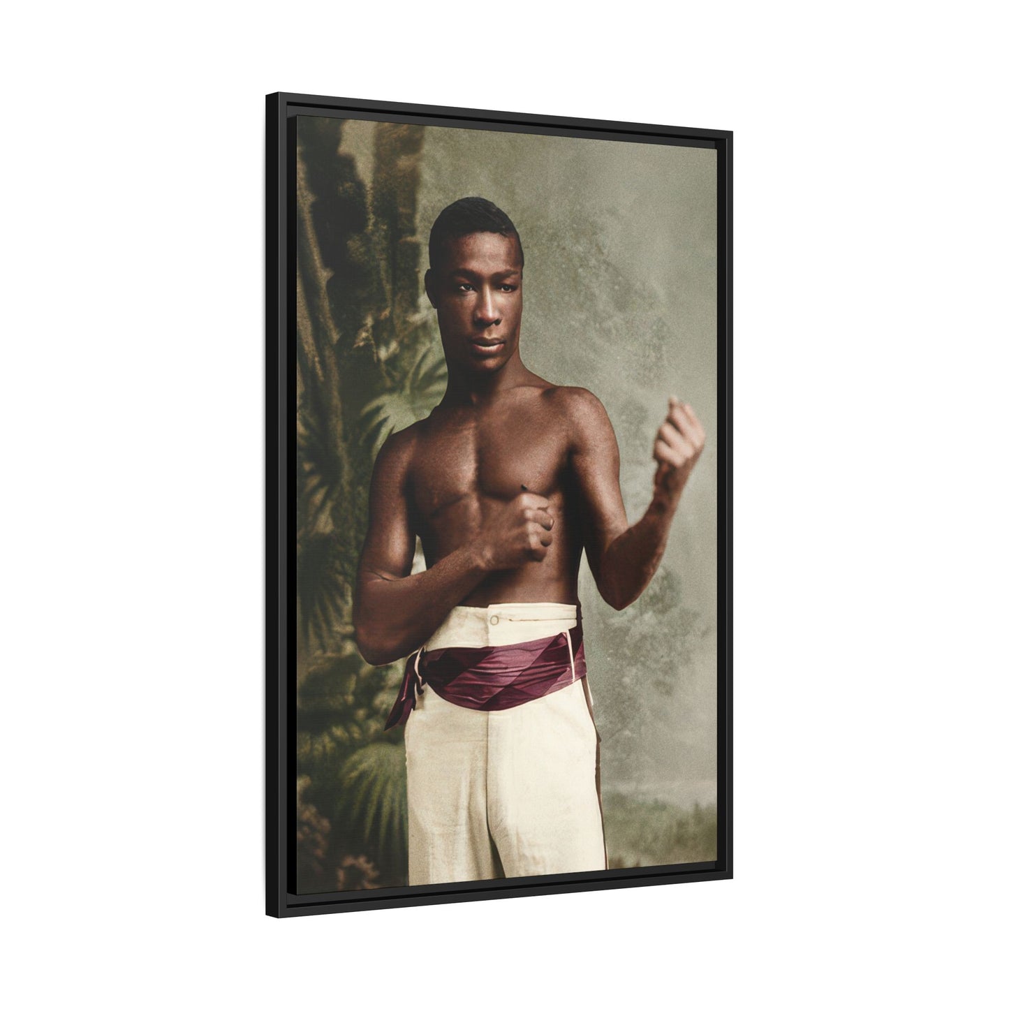 athlétisme 030 | Framed Vintage Photo - Matte Canvas