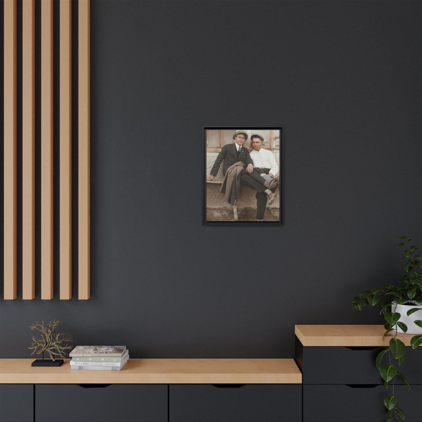 paire 097 | Framed Vintage Photo - Matte Canvas