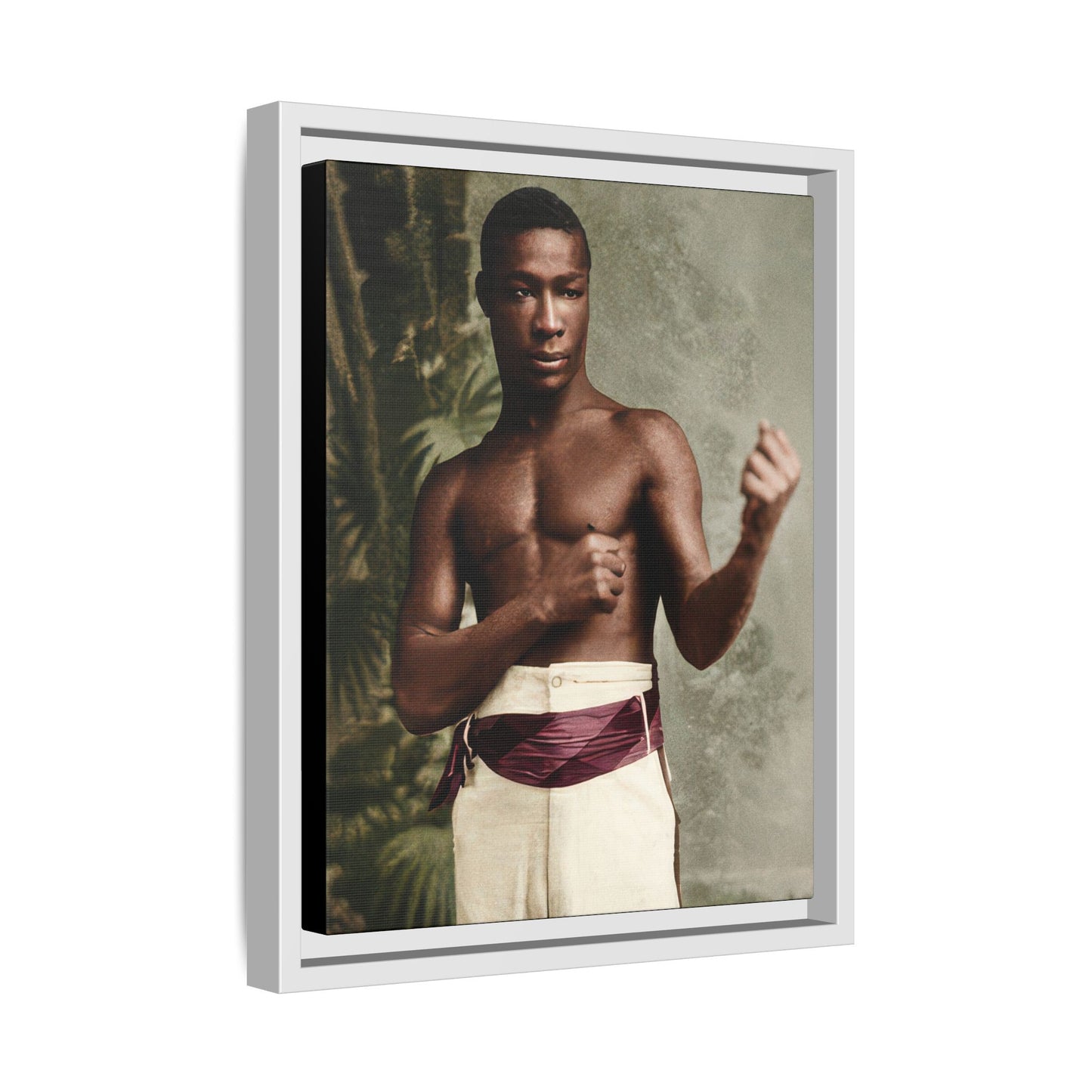 athlétisme 030 | Framed Vintage Photo - Matte Canvas