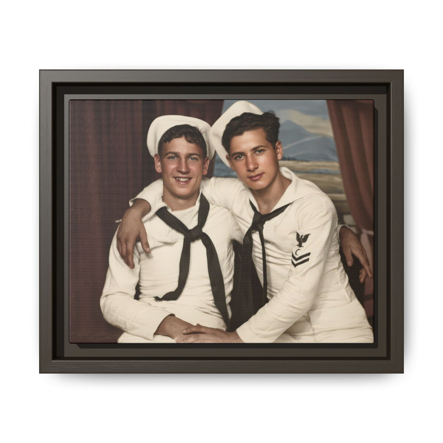 paire 050 | Framed Vintage Photo - Matte Canvas