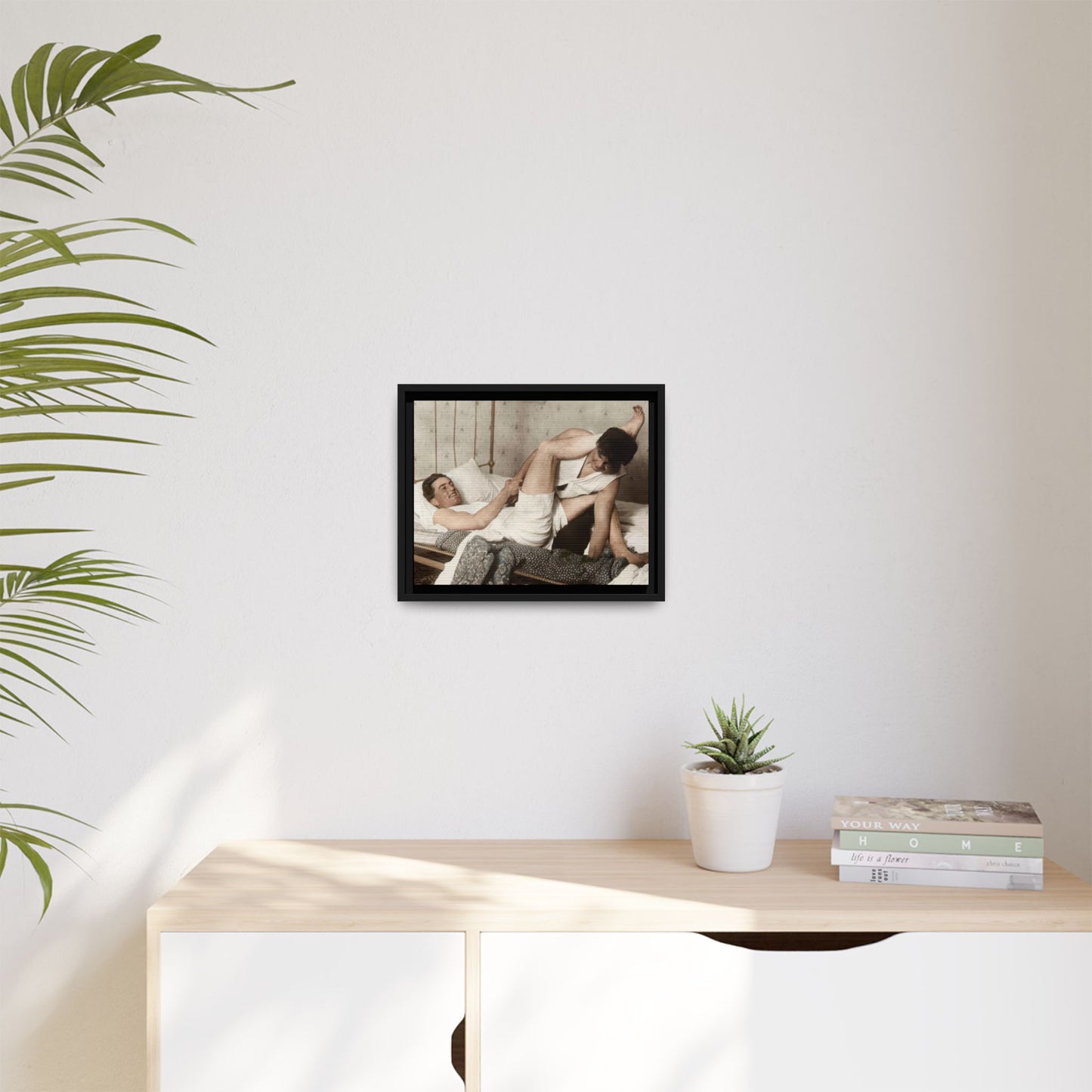 paire 016 | Framed Vintage Photo - Matte Canvas