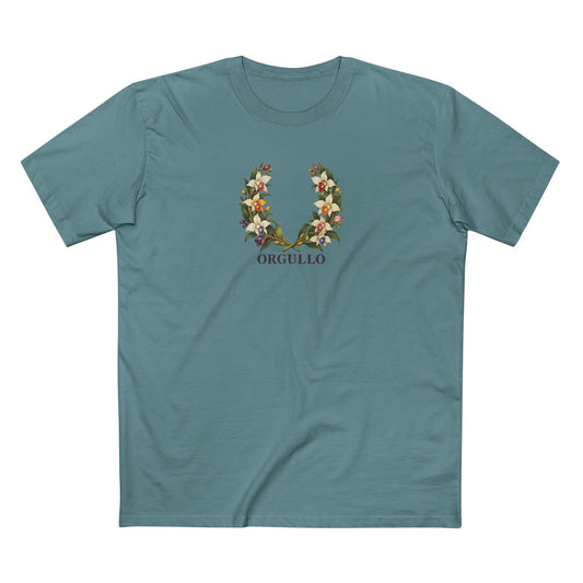 Guatemalan Monja Blanca Pride T-Shirt | ORGULLO Botanical Wreath Tee
