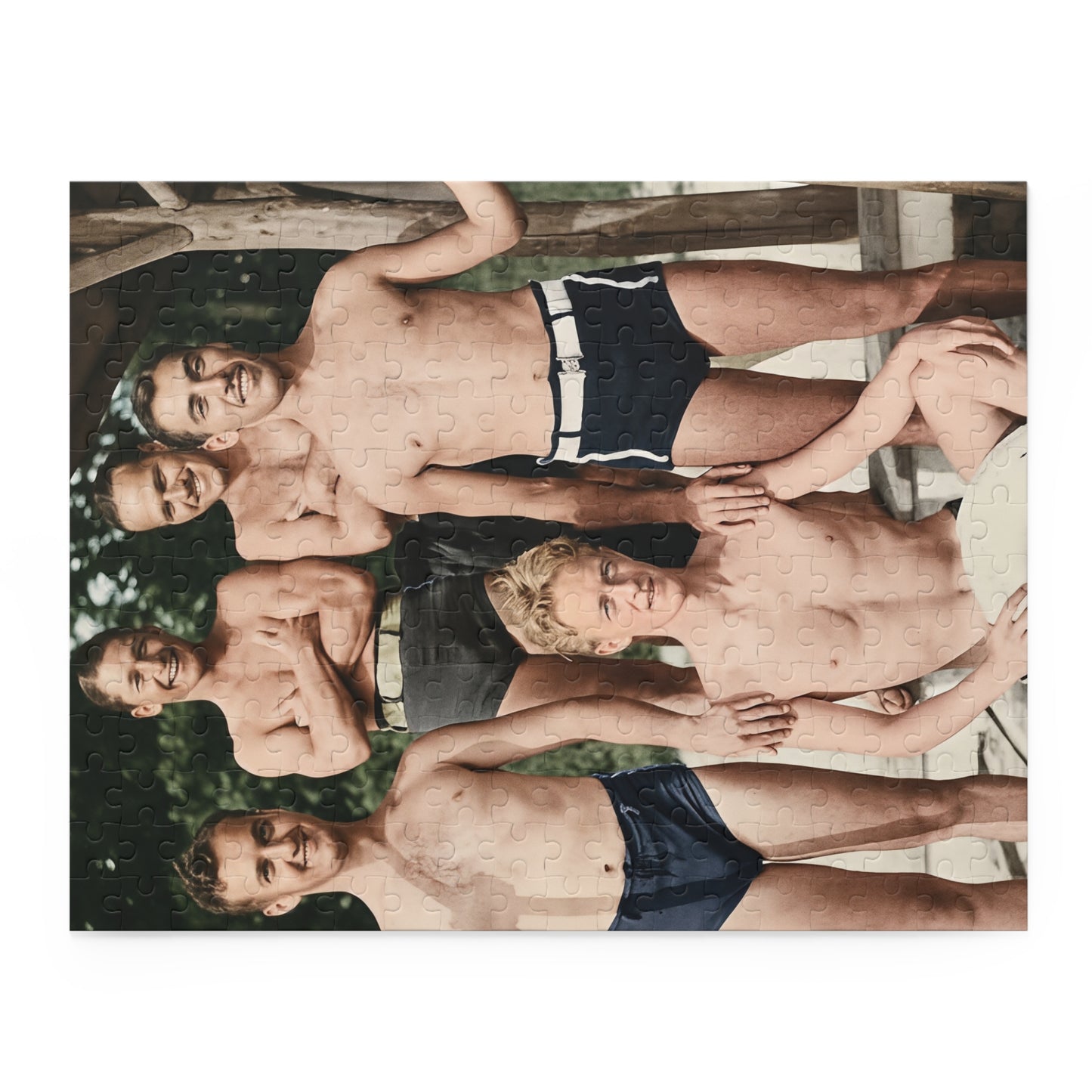 Lakeside Swim Club Companions | Restored Historical Jigsaw Puzzle | nager 041