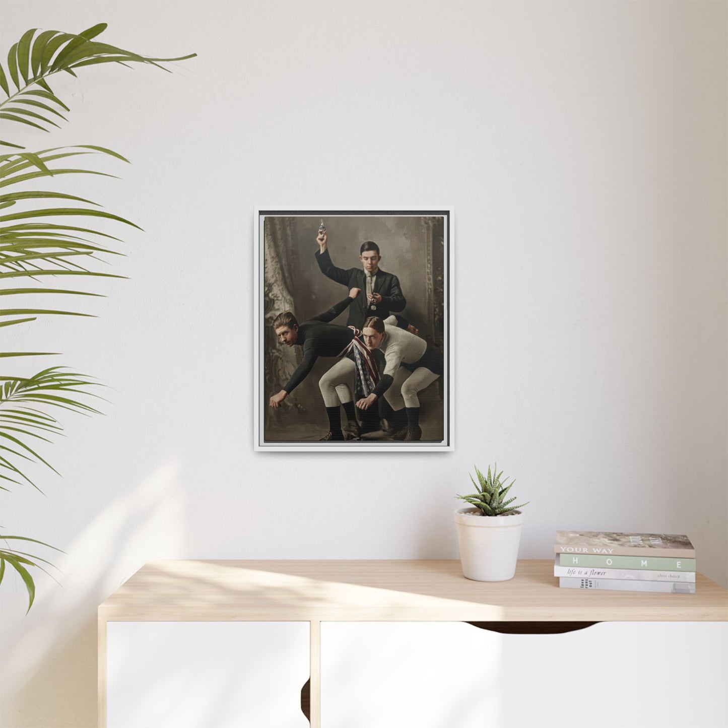 athlétisme 020 | Framed Vintage Photo - Matte Canvas