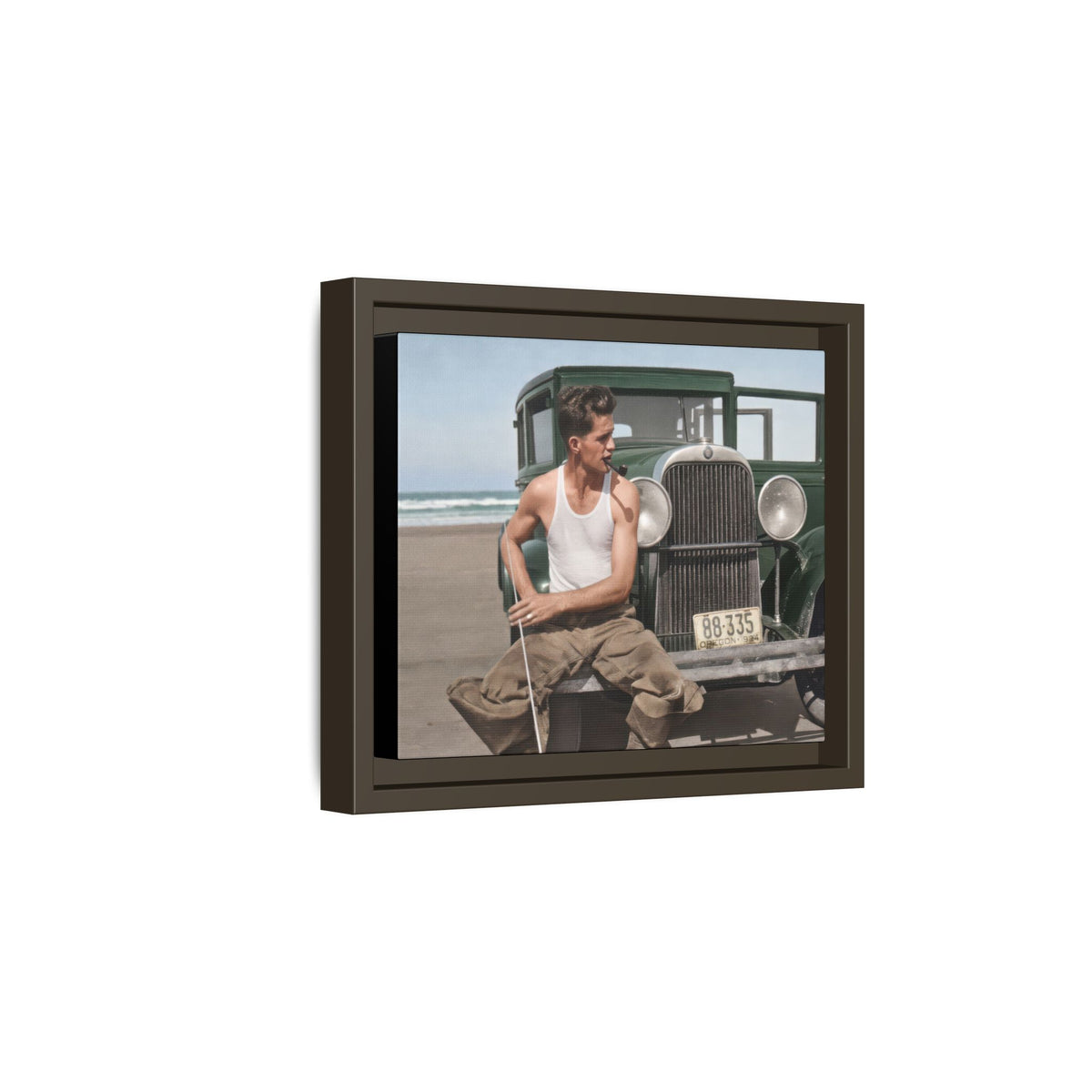 celibataire 008 | Framed Vintage Photo - Matte Canvas