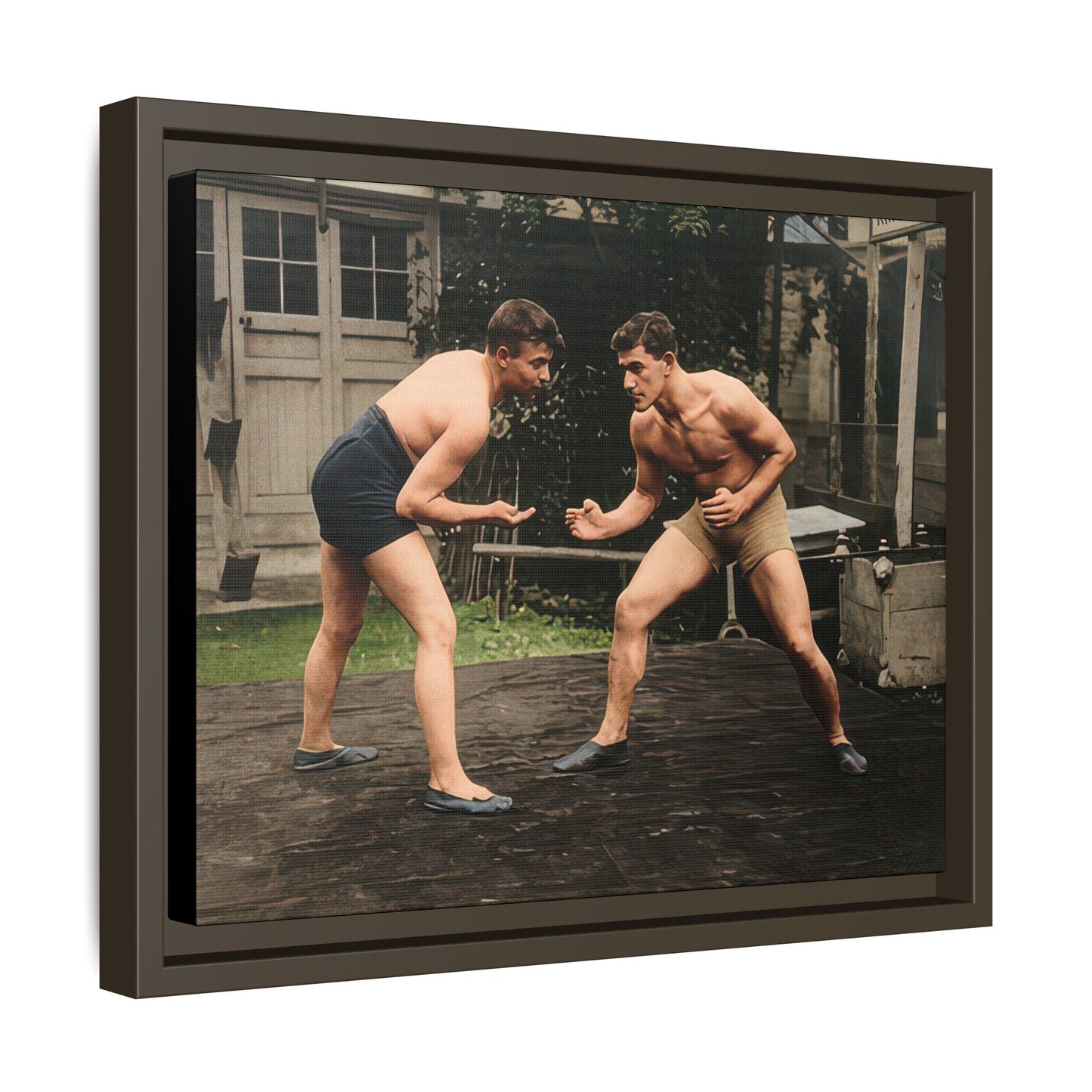 athlétisme 033 | Framed Vintage Photo - Matte Canvas