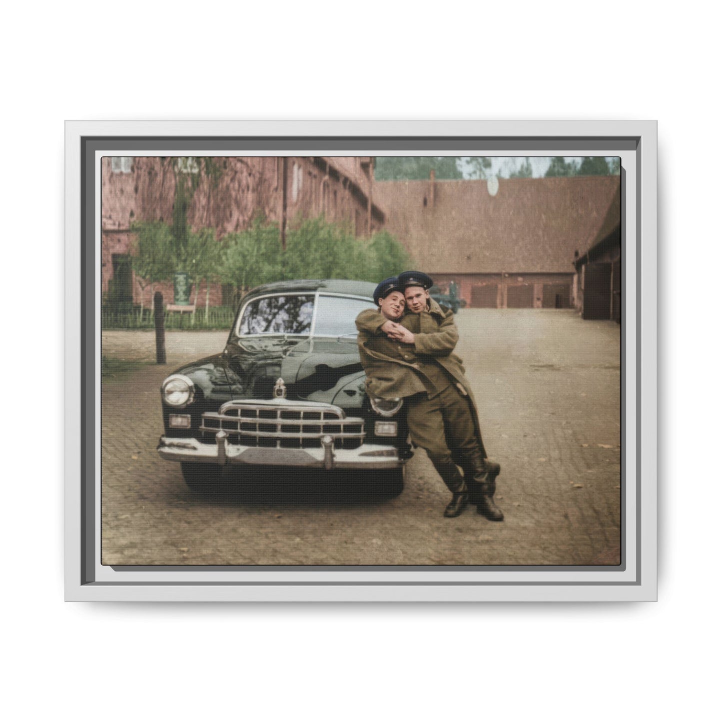 paire 015 | Framed Vintage Photo - Matte Canvas