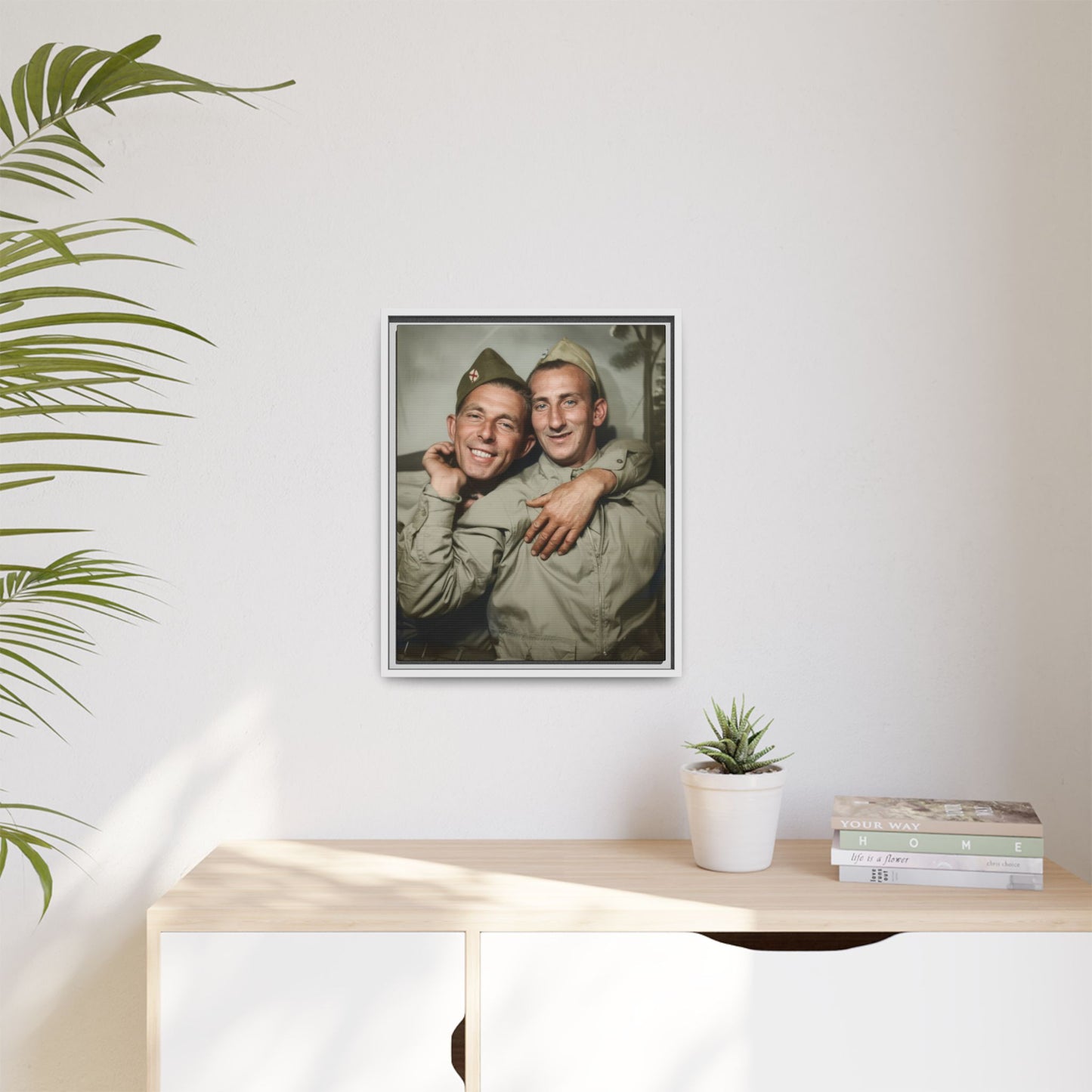 paire 032 | Framed Vintage Photo - Matte Canvas