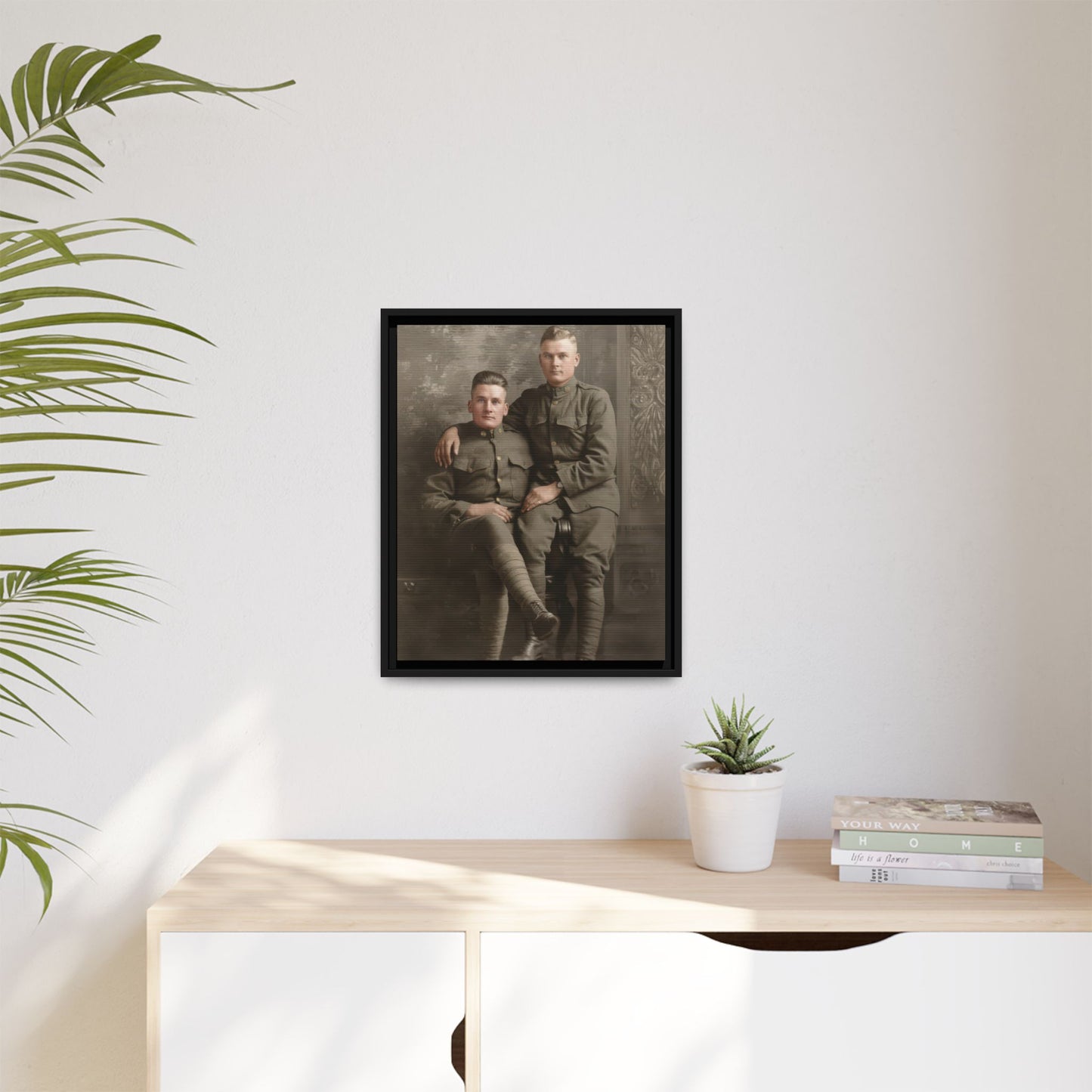 paire 114 | Framed Vintage Photo - Matte Canvas