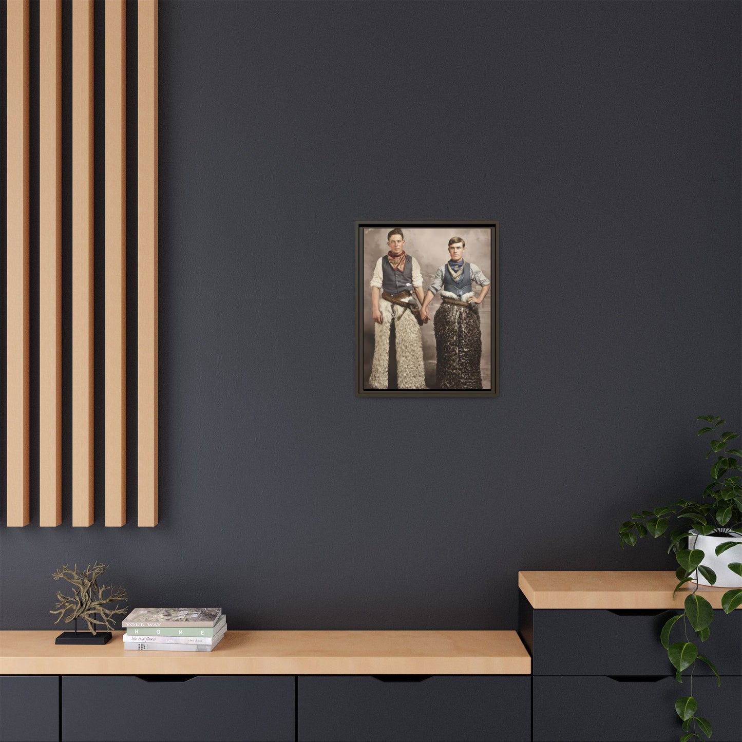 paire 126 | Framed Vintage Photo - Matte Canvas