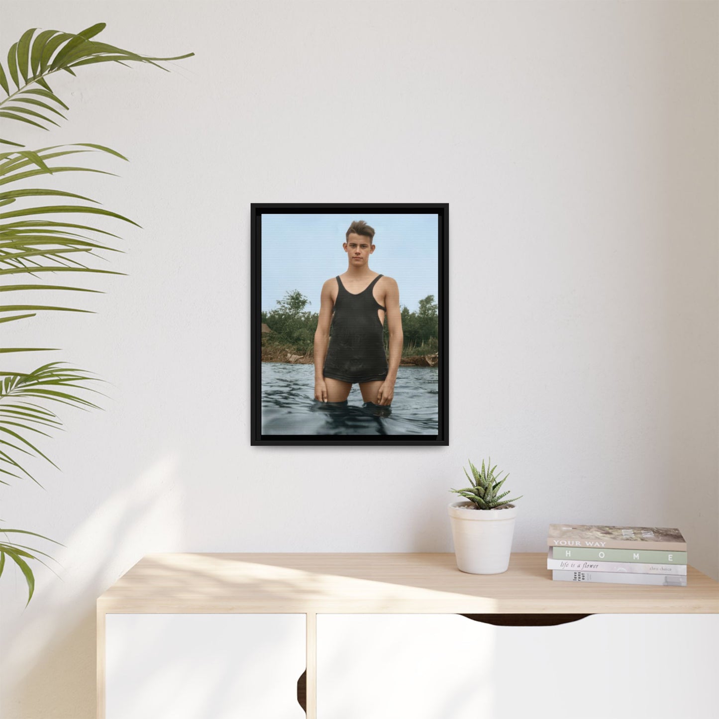 nager 019 | Framed Vintage Photo - Matte Canvas