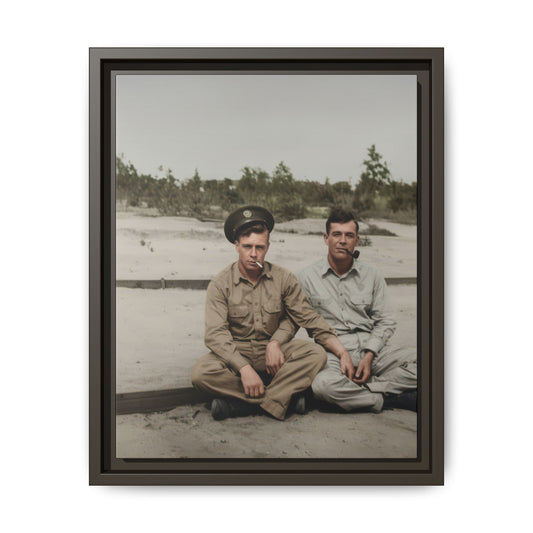 paire 091 | Framed Vintage Photo - Matte Canvas
