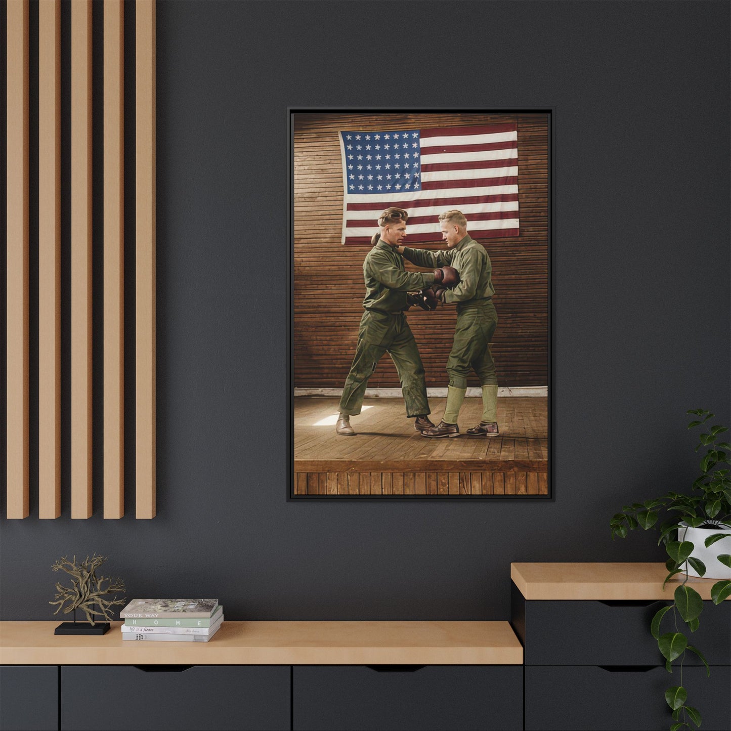 athlétisme 034 | Framed Vintage Photo - Matte Canvas