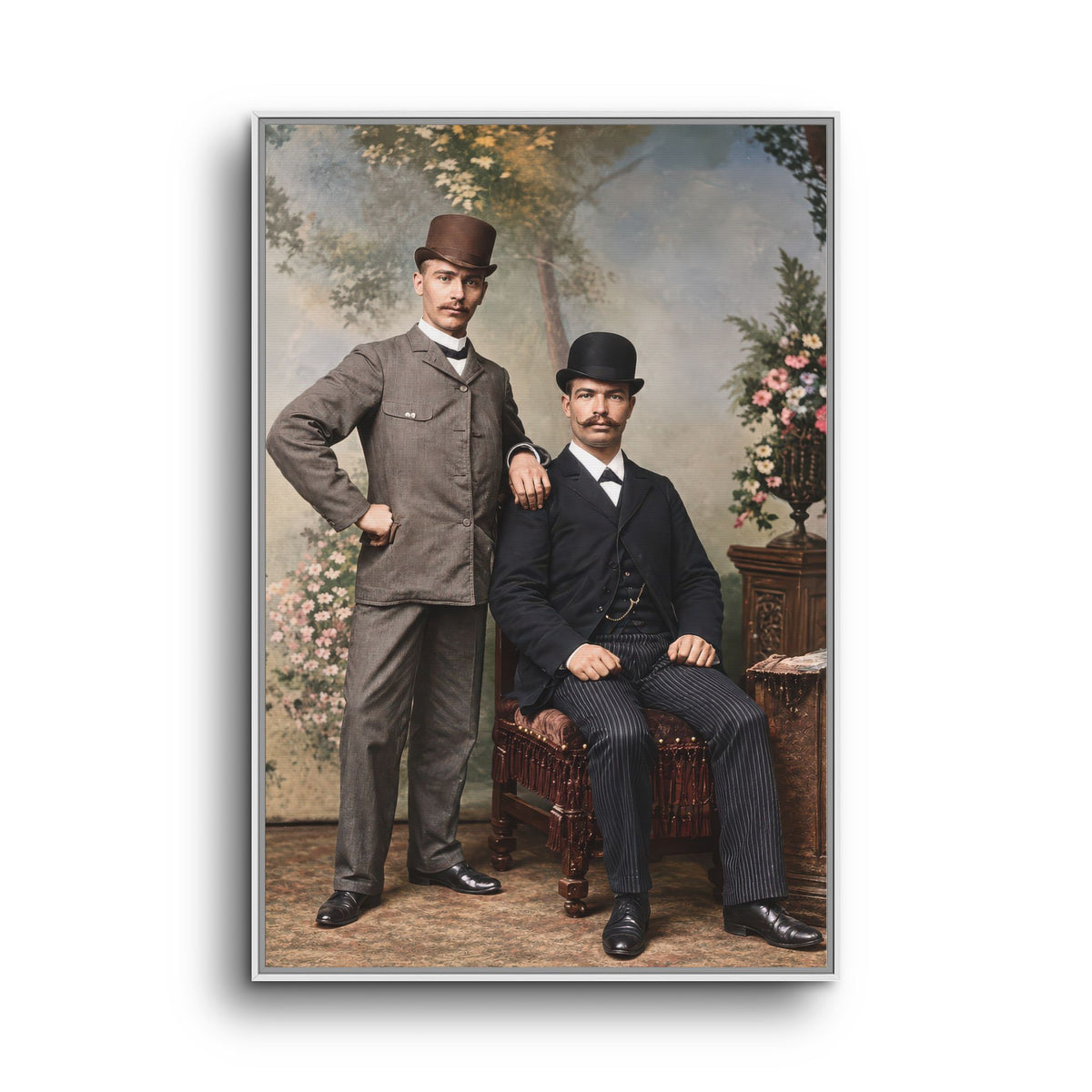 paire 068 | Framed Vintage Photo - Matte Canvas