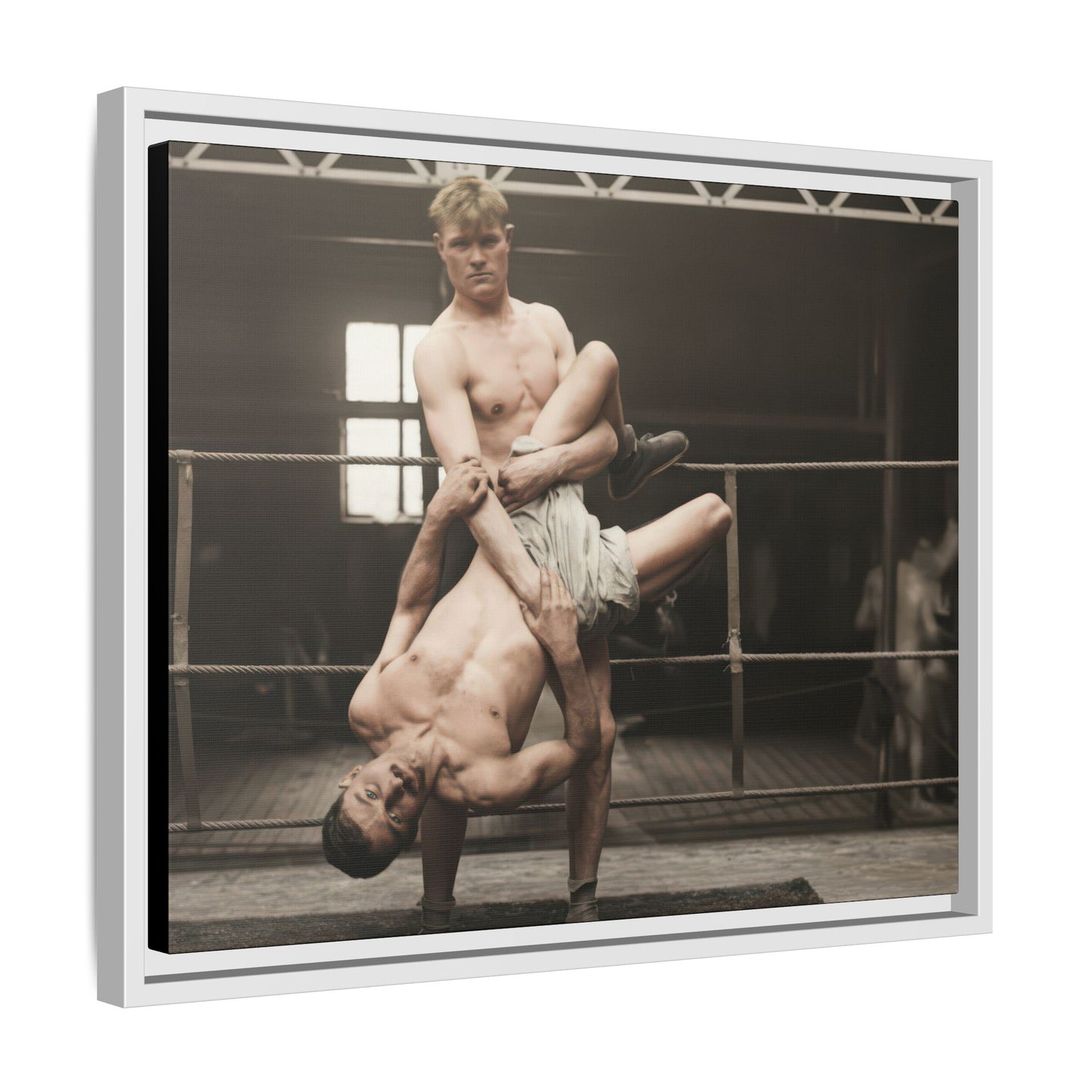 athlétisme 004 | Framed Vintage Photo - Matte Canvas