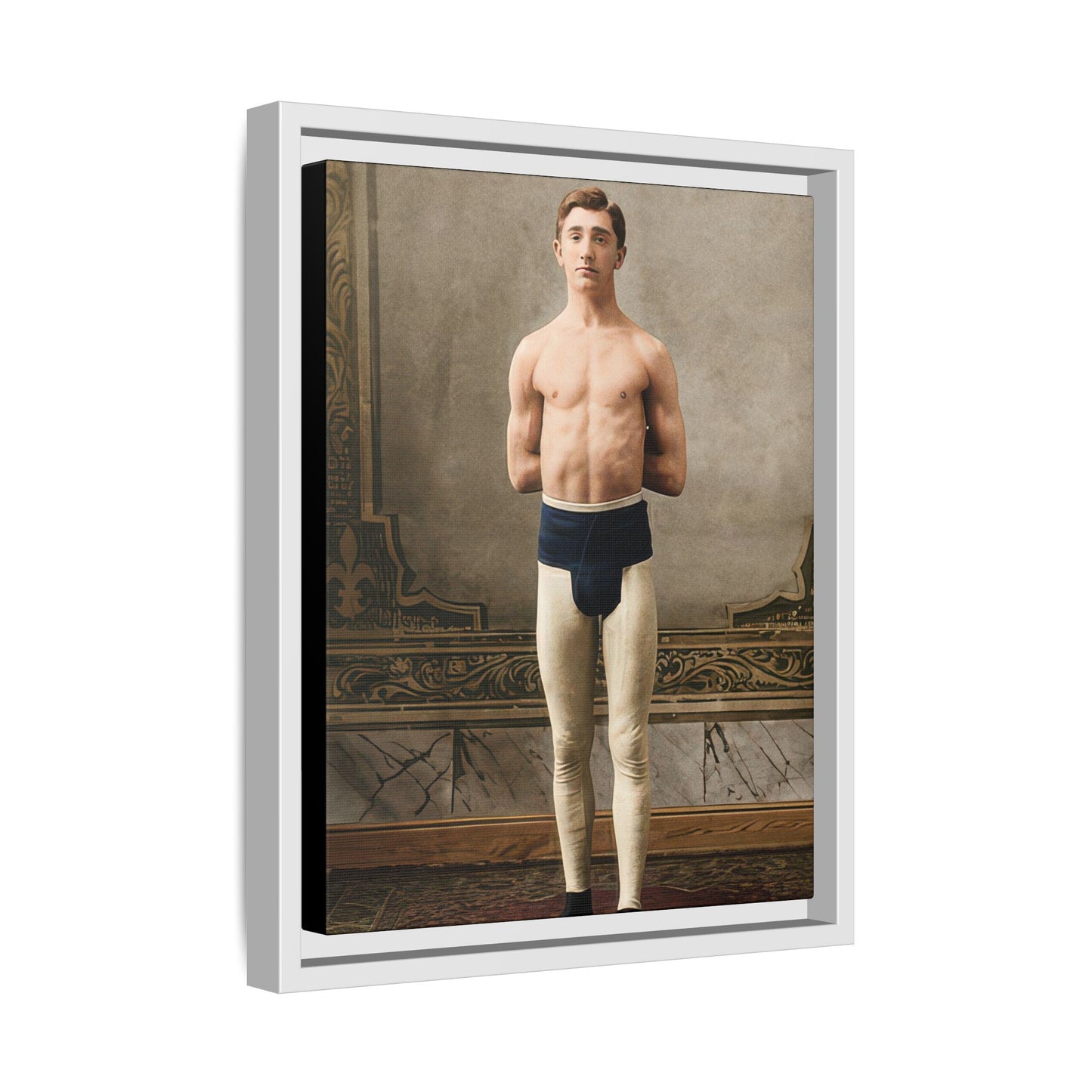 athlétisme 028 | Framed Vintage Photo - Matte Canvas