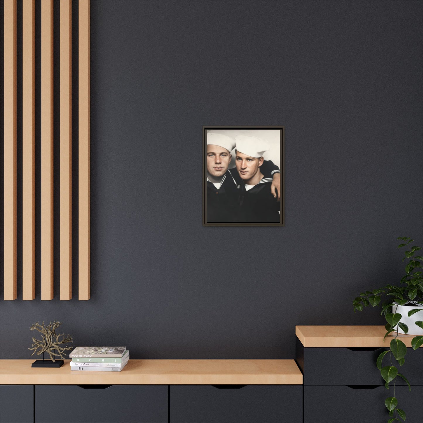 paire 078 | Framed Vintage Photo - Matte Canvas