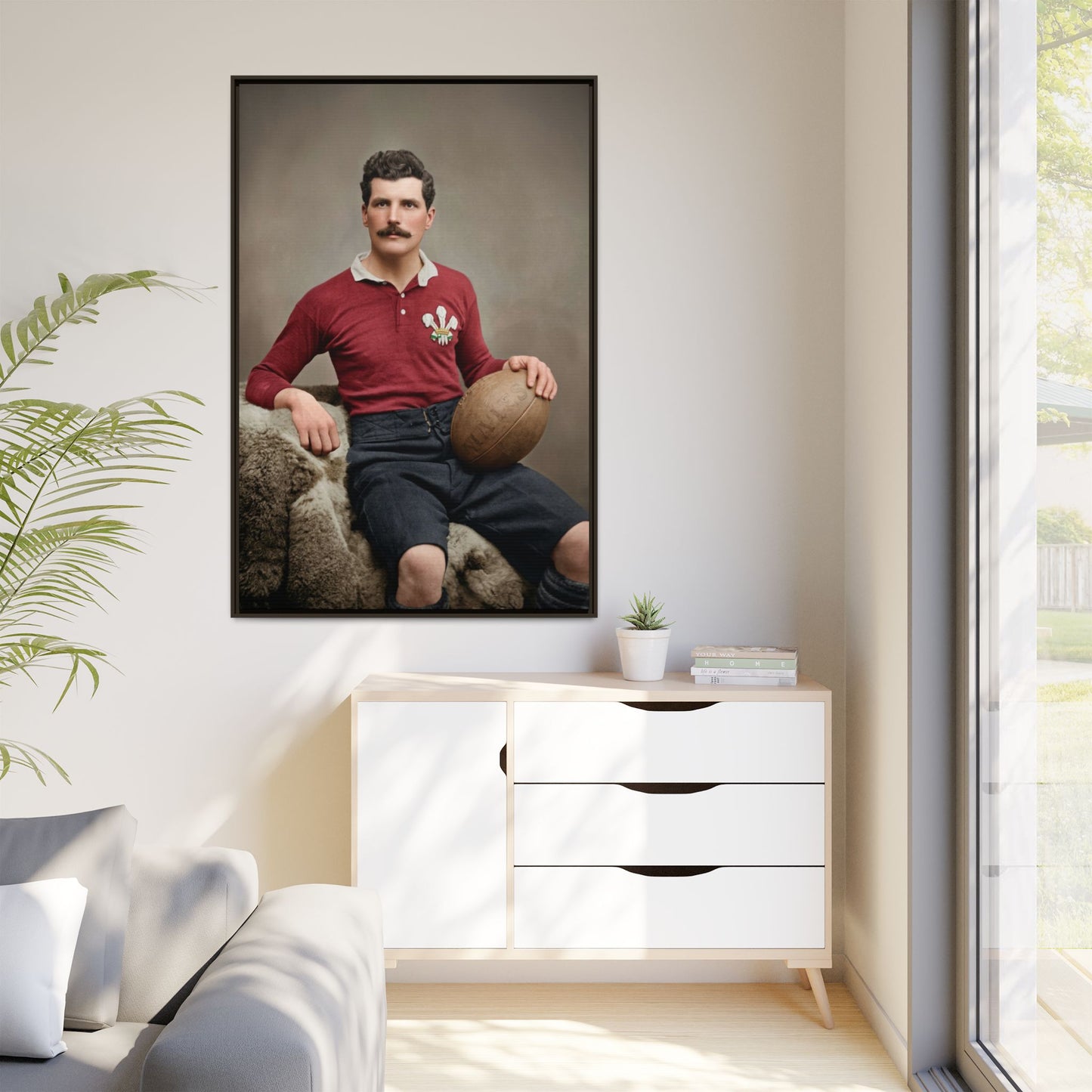 athlétisme 022 | Framed Vintage Photo - Matte Canvas