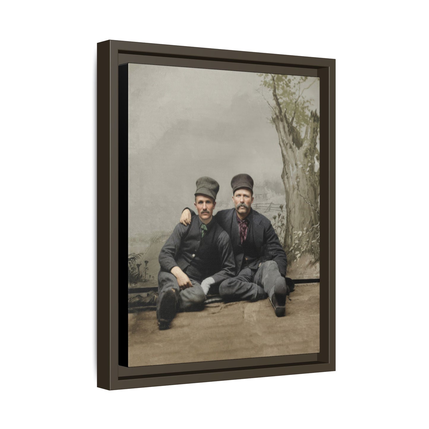 paire 037 | Framed Vintage Photo - Matte Canvas