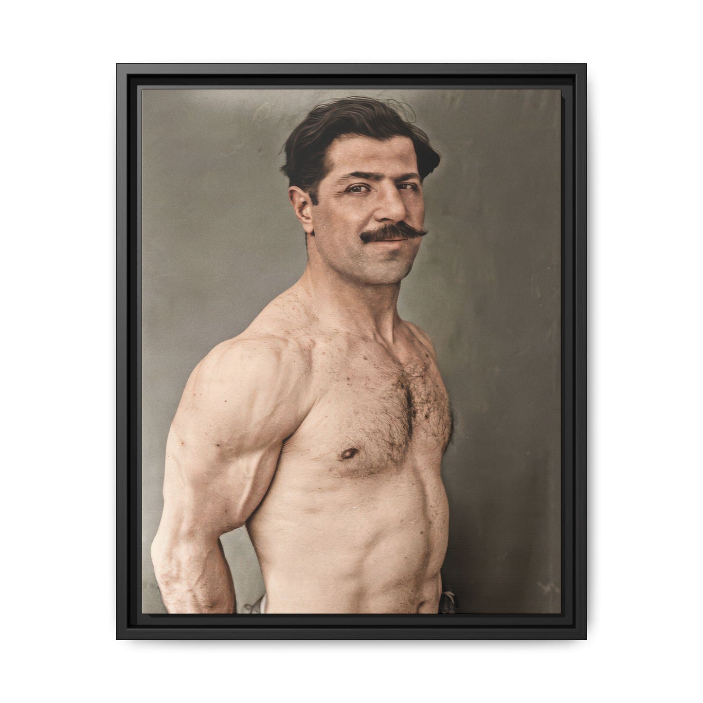 athlétisme 024 | Framed Vintage Photo - Matte Canvas