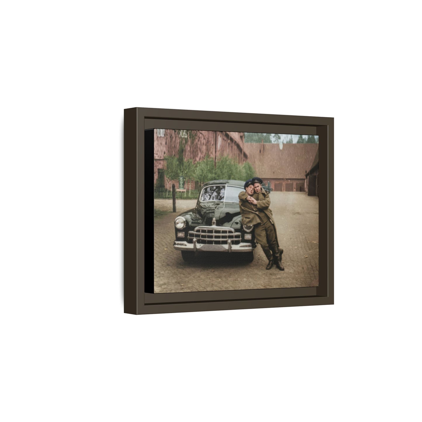 paire 015 | Framed Vintage Photo - Matte Canvas