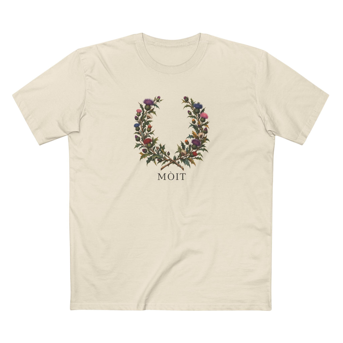 Scottish Thistle Mòit Pride T-Shirt | LGBTQ+ Gaelic Botanical Tee