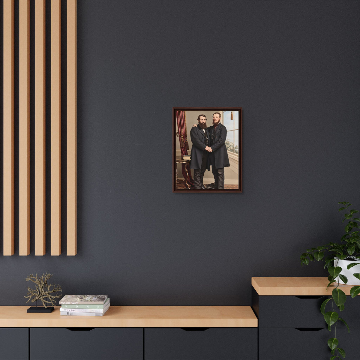 paire 022 | Framed Vintage Photo - Matte Canvas