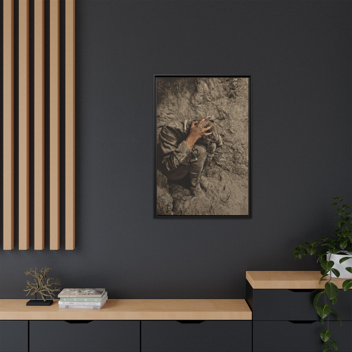 celibataire 040 | Framed Vintage Photo - Matte Canvas