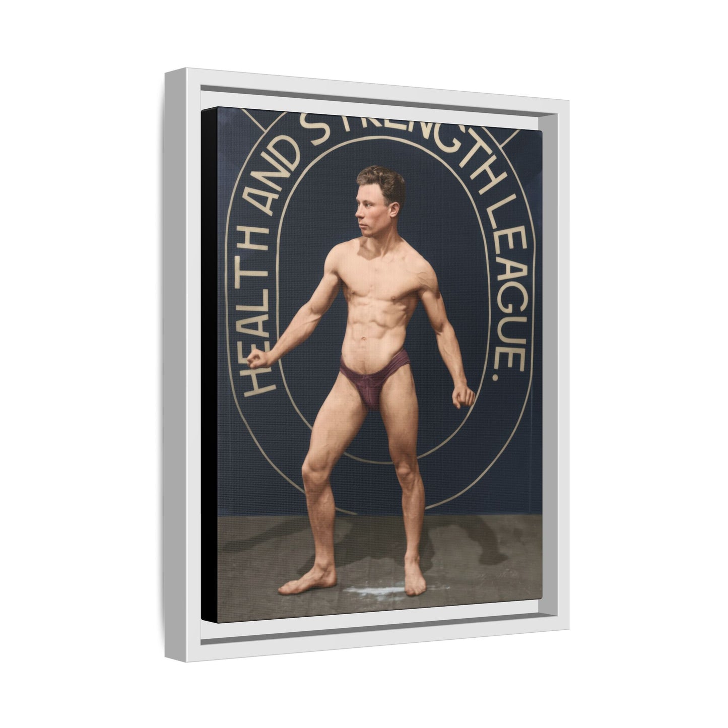 athlétisme 010 | Framed Vintage Photo - Matte Canvas