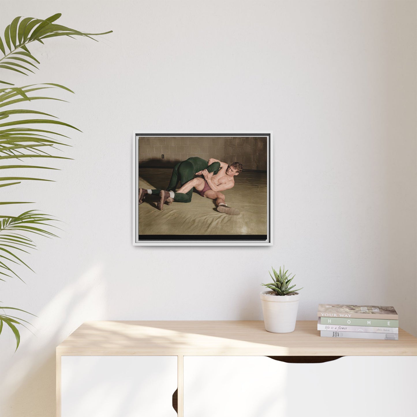 athlétisme 032 | Framed Vintage Photo - Matte Canvas