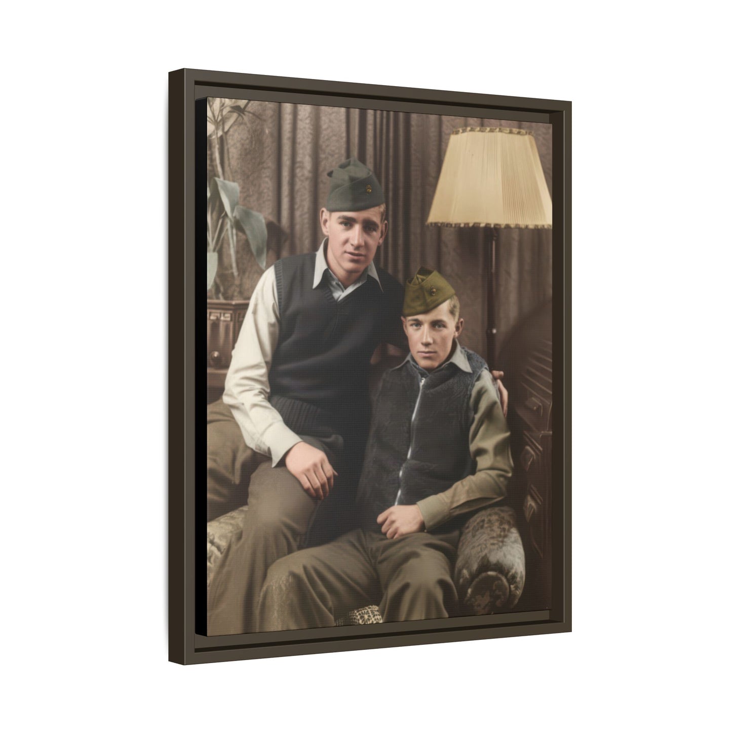 paire 071 | Framed Vintage Photo - Matte Canvas