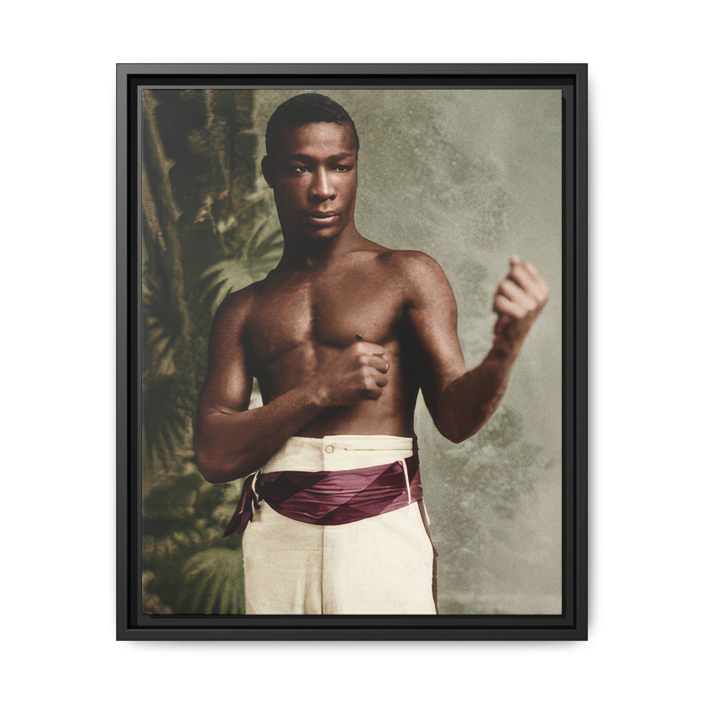 athlétisme 030 | Framed Vintage Photo - Matte Canvas