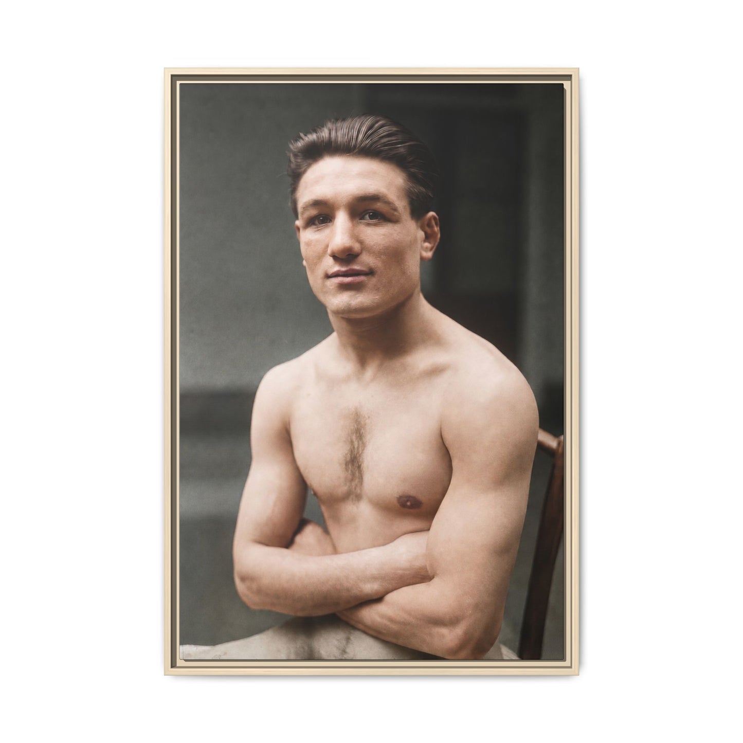 athlétisme 046 | Framed Vintage Photo - Matte Canvas