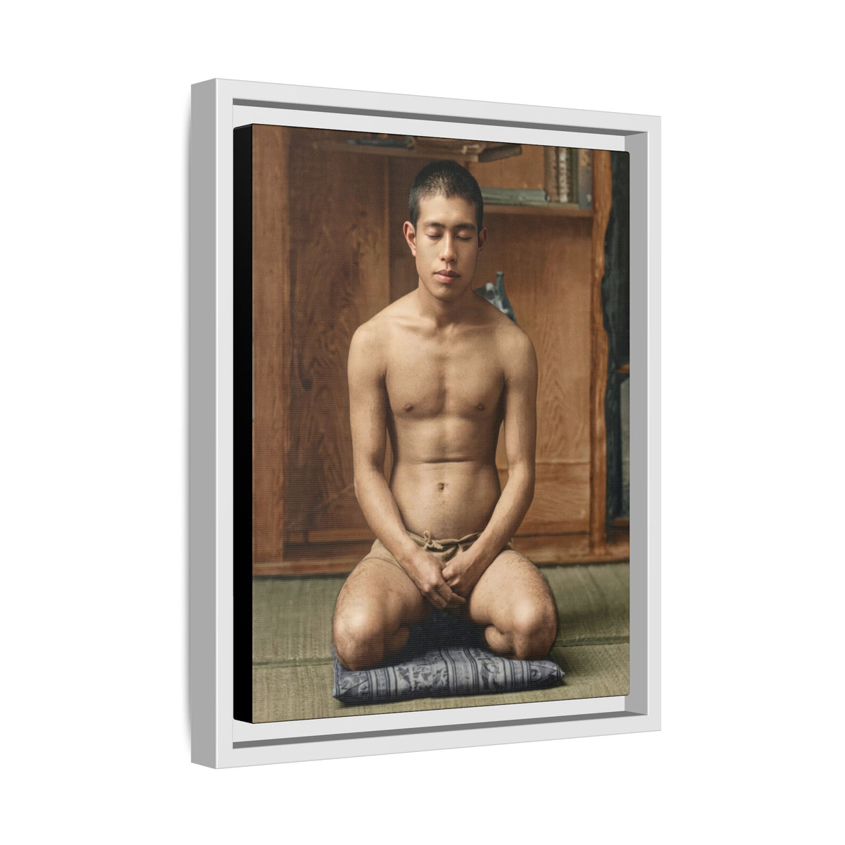 celibataire 025 | Framed Vintage Photo - Matte Canvas