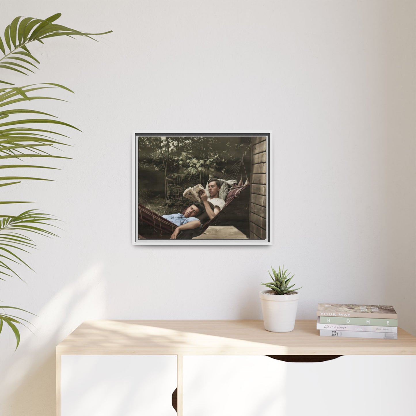 paire 094 | Framed Vintage Photo - Matte Canvas