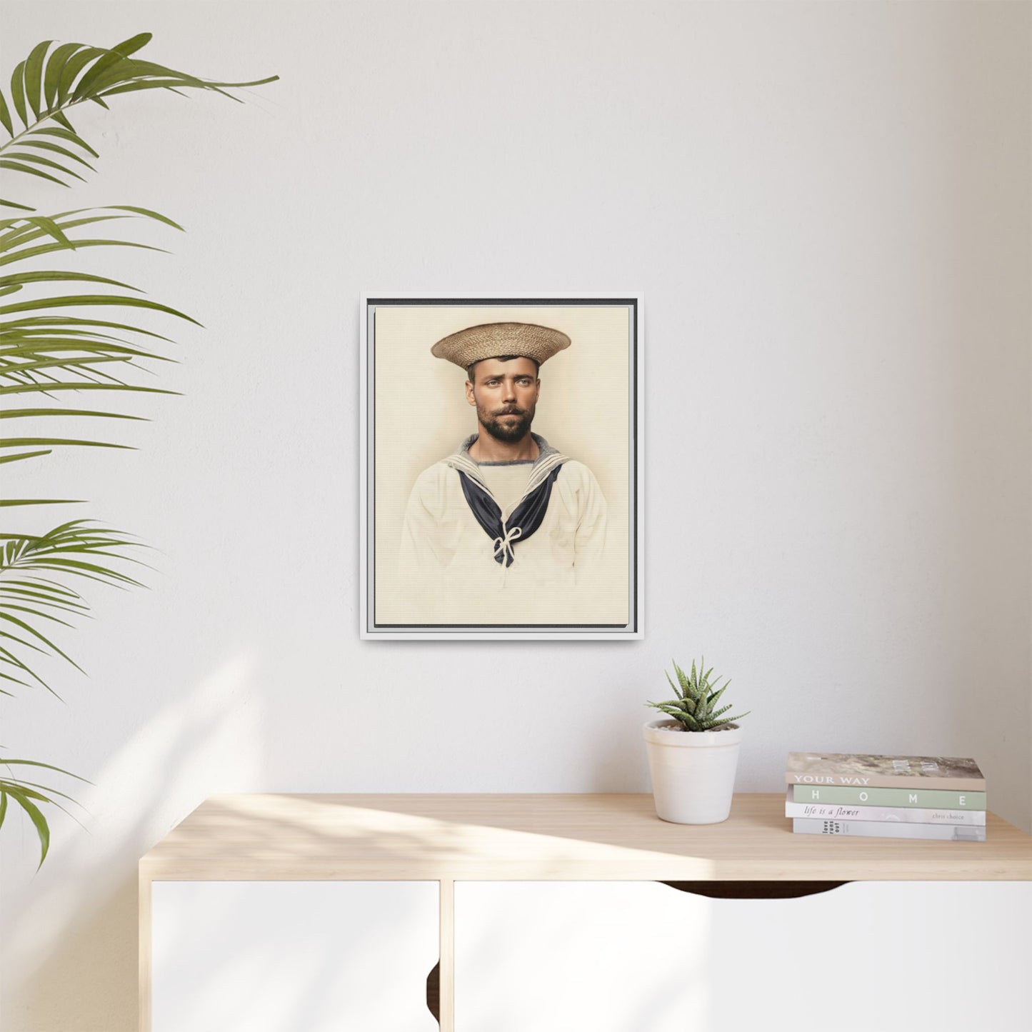 celibataire 020 | Framed Vintage Photo - Matte Canvas