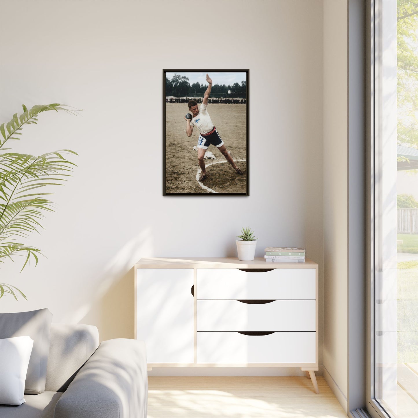 athlétisme 037 | Framed Vintage Photo - Matte Canvas
