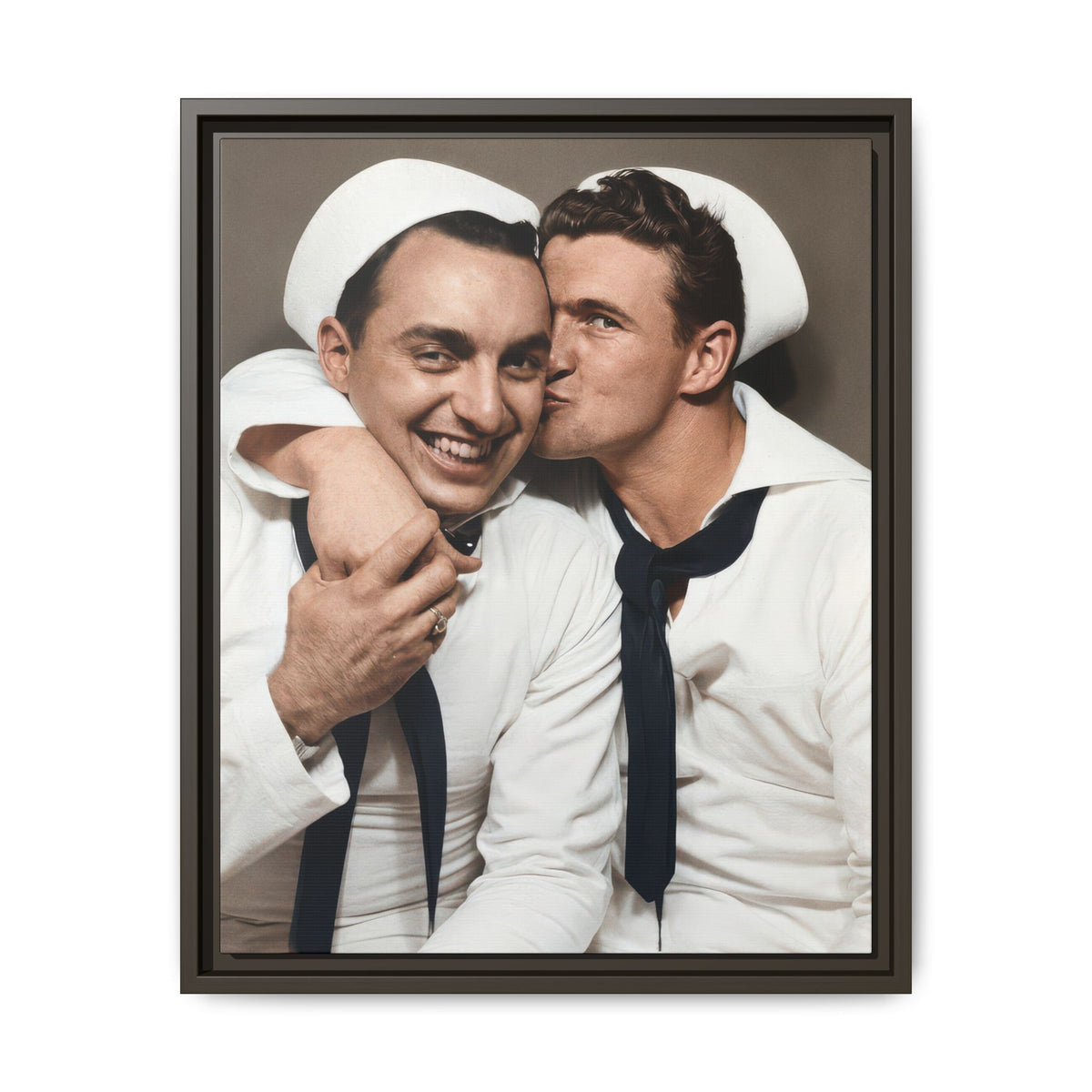 paire 155 | Framed Vintage Photo - Matte Canvas