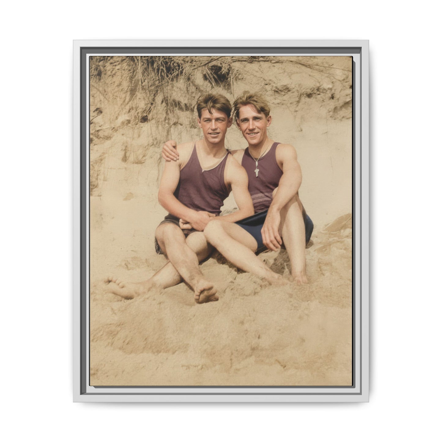 nager 002 | Framed Vintage Photo - Matte Canvas