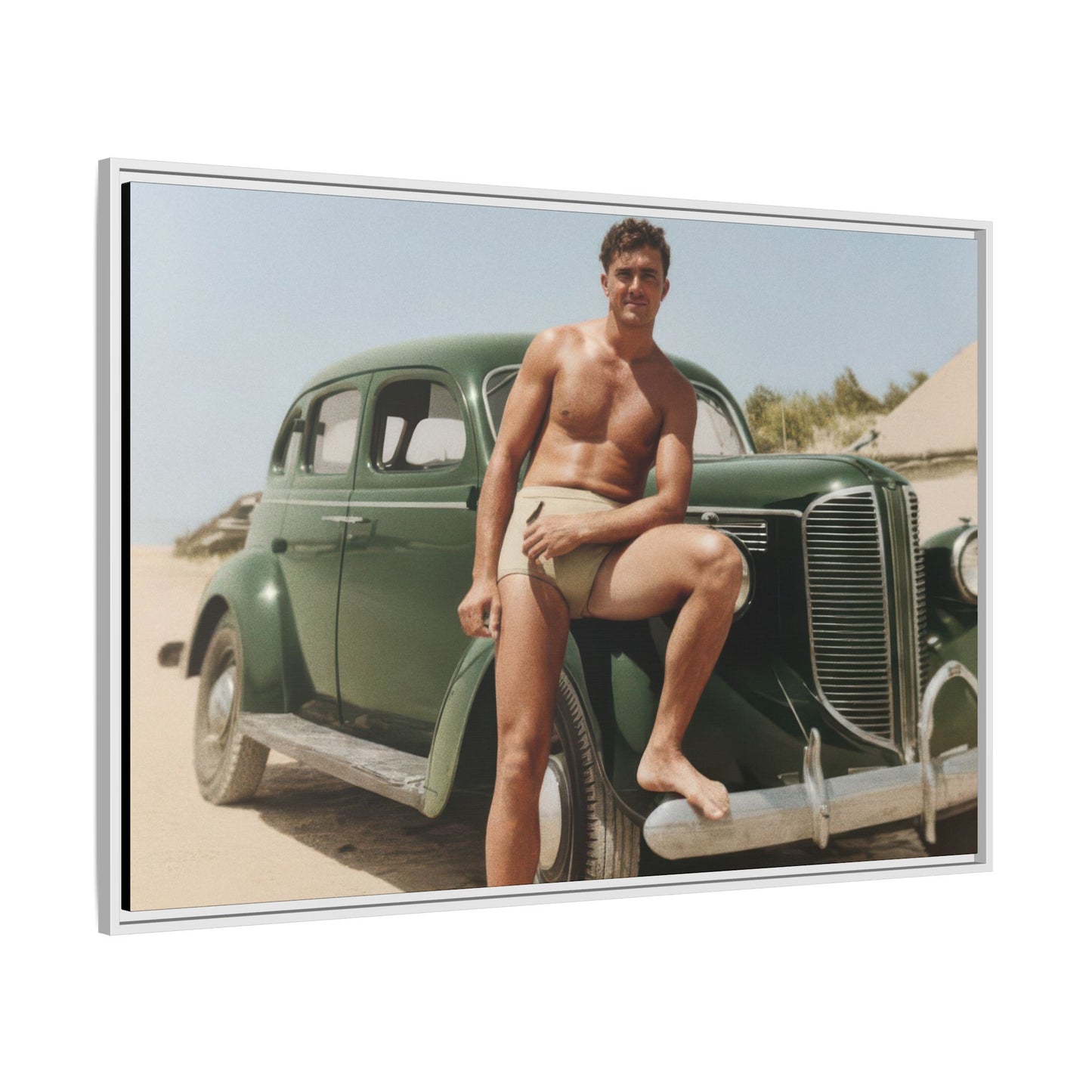 nager 022 | Framed Vintage Photo - Matte Canvas