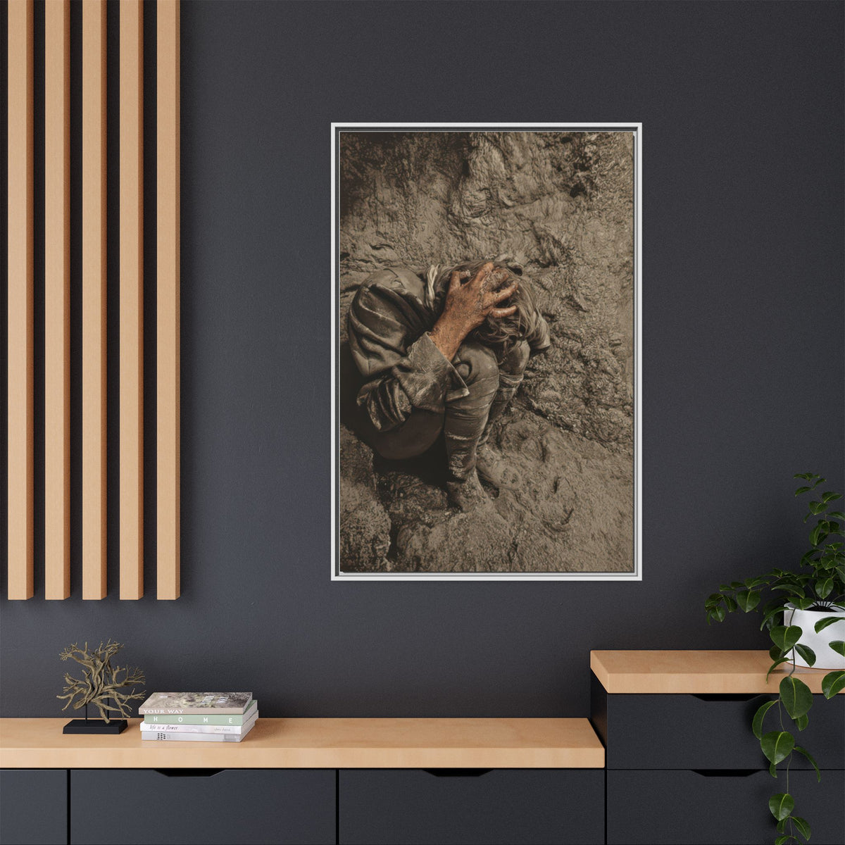 celibataire 040 | Framed Vintage Photo - Matte Canvas