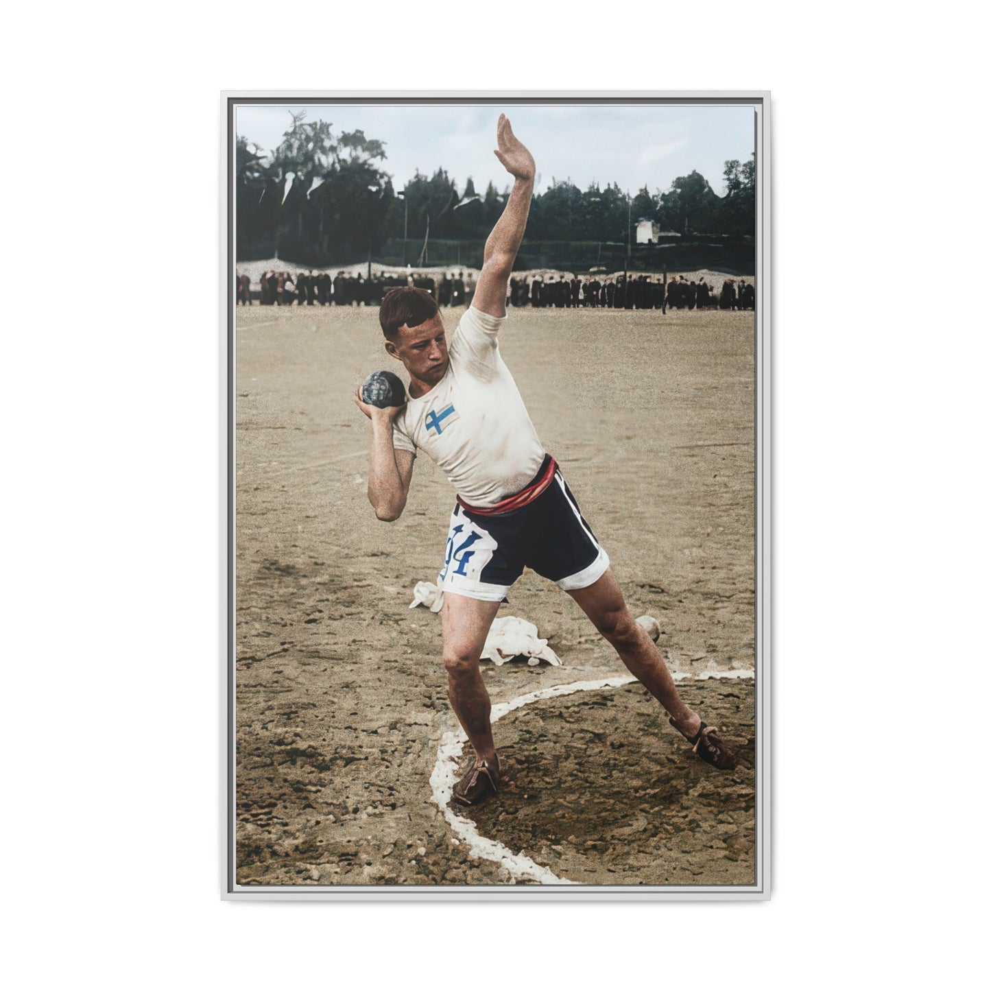 athlétisme 037 | Framed Vintage Photo - Matte Canvas