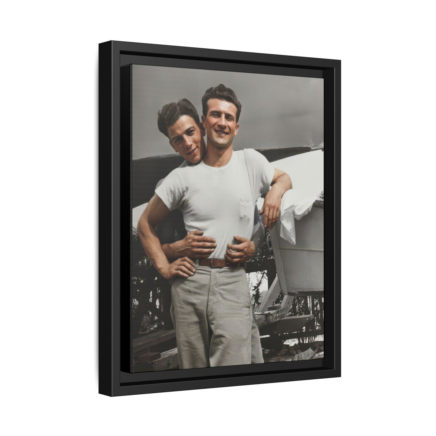 paire 150 | Framed Vintage Photo - Matte Canvas