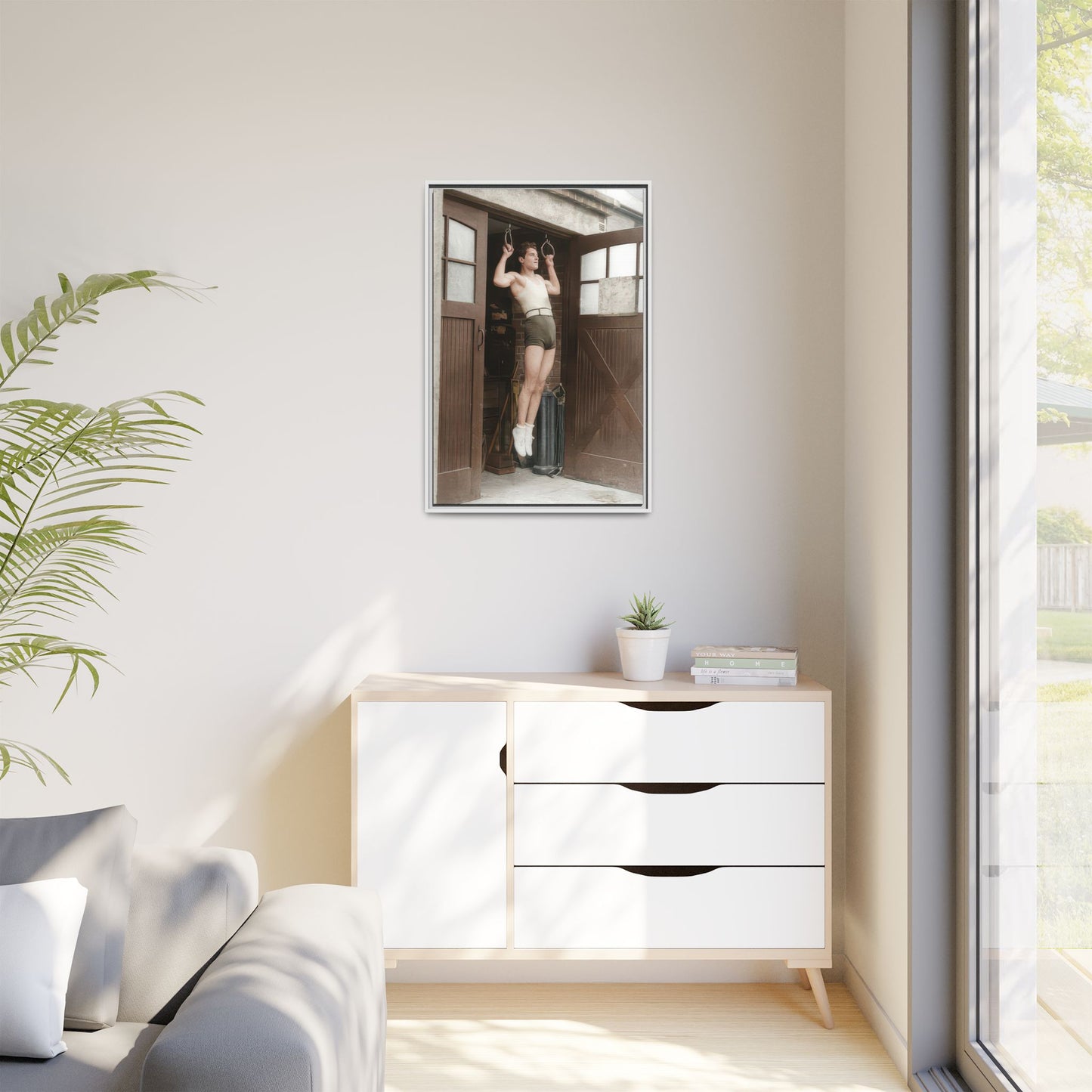athlétisme 031 | Framed Vintage Photo - Matte Canvas