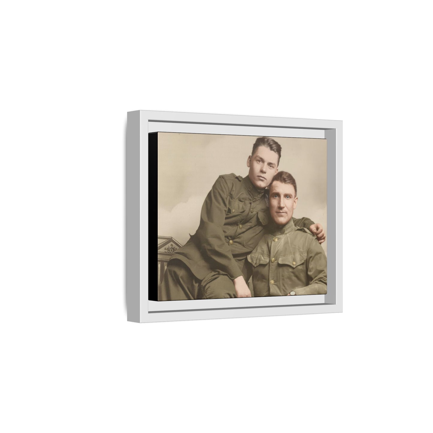 paire 026 | Framed Vintage Photo - Matte Canvas