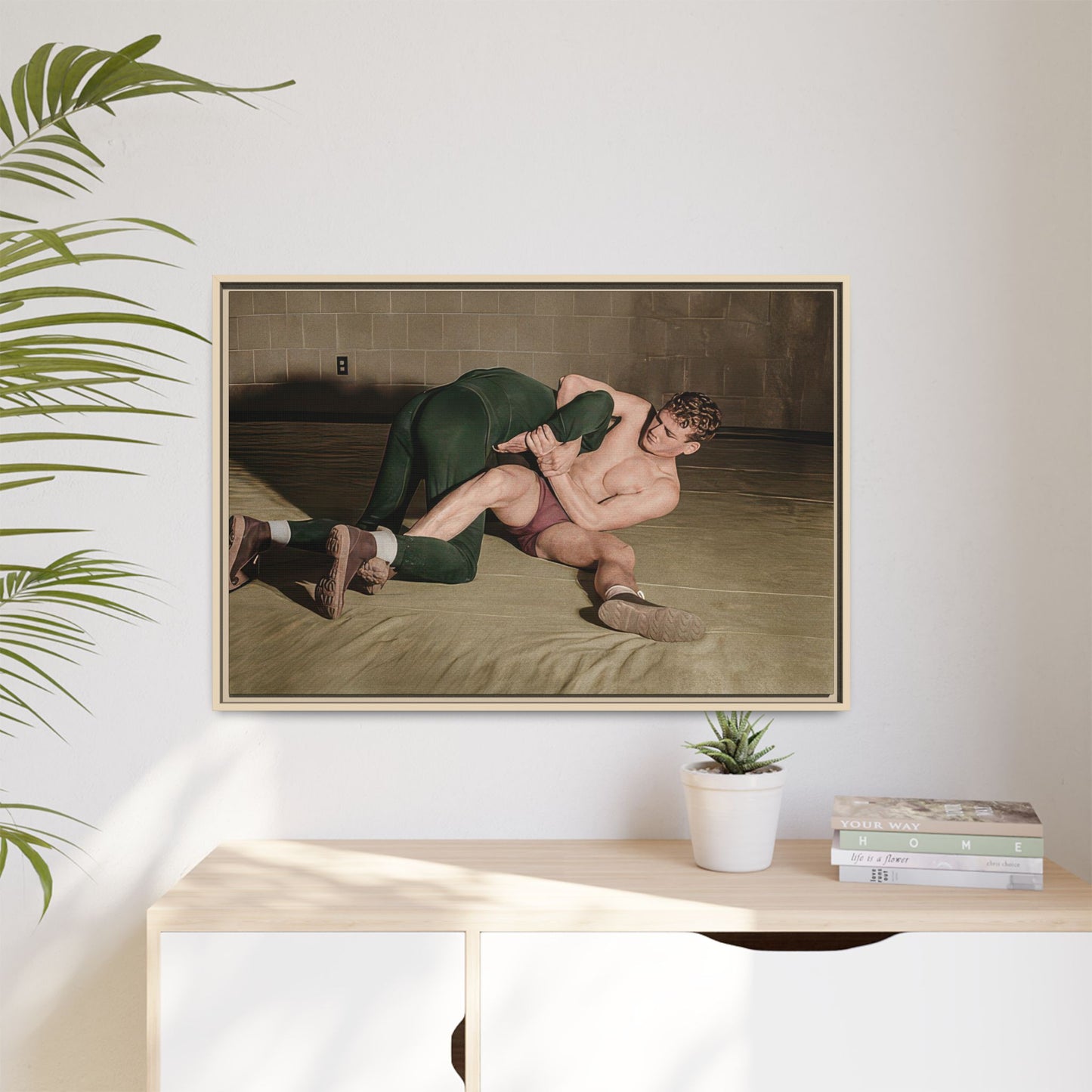athlétisme 032 | Framed Vintage Photo - Matte Canvas