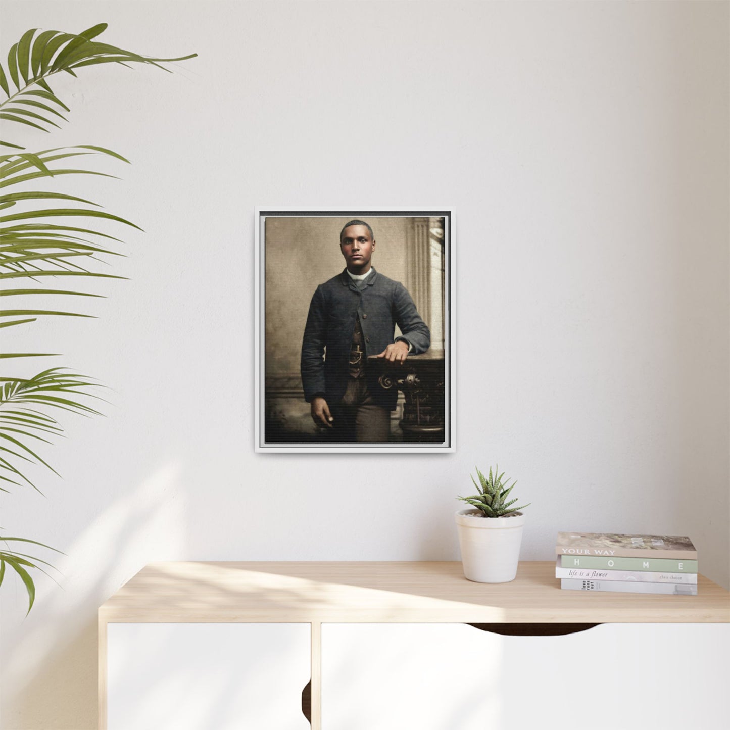 celibataire 036 | Framed Vintage Photo - Matte Canvas
